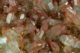 Natural, Red Quartz Crystal Cluster - Morocco #131358-2